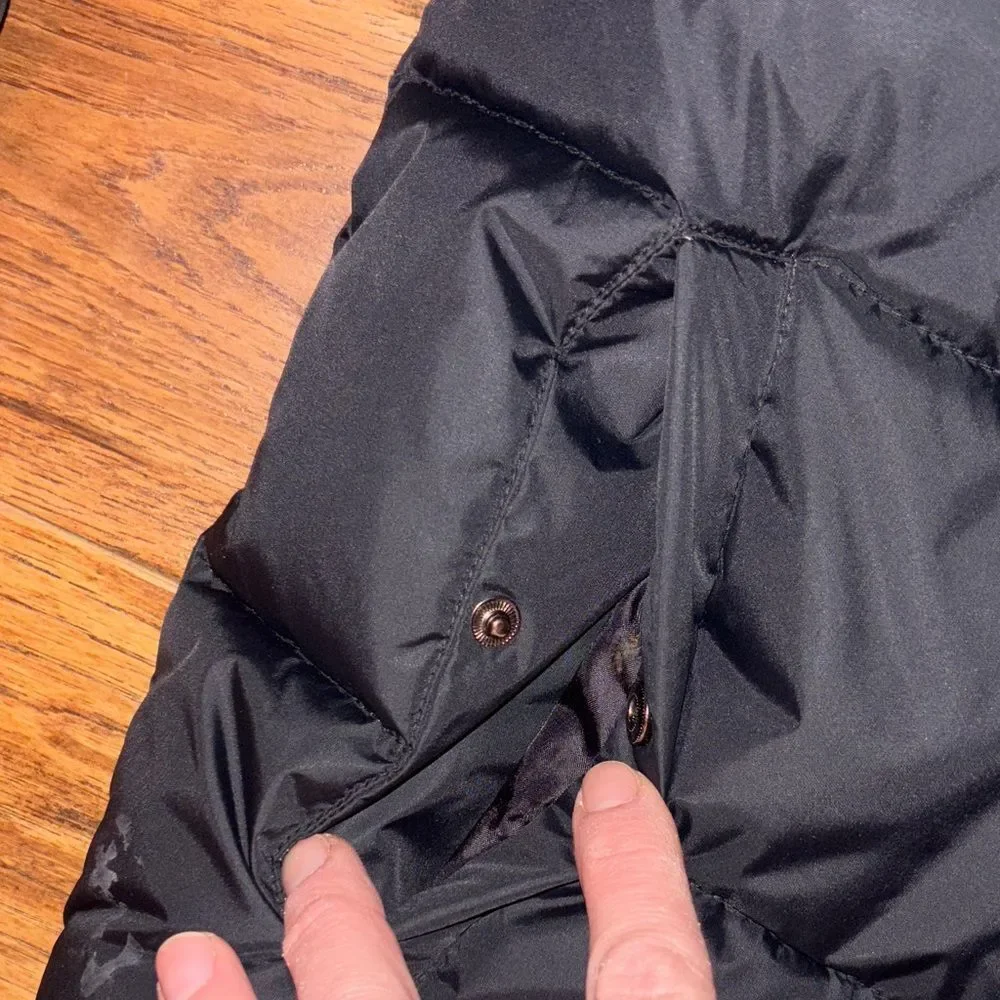 Youth Black Diesel Puffer Jacket with Hood